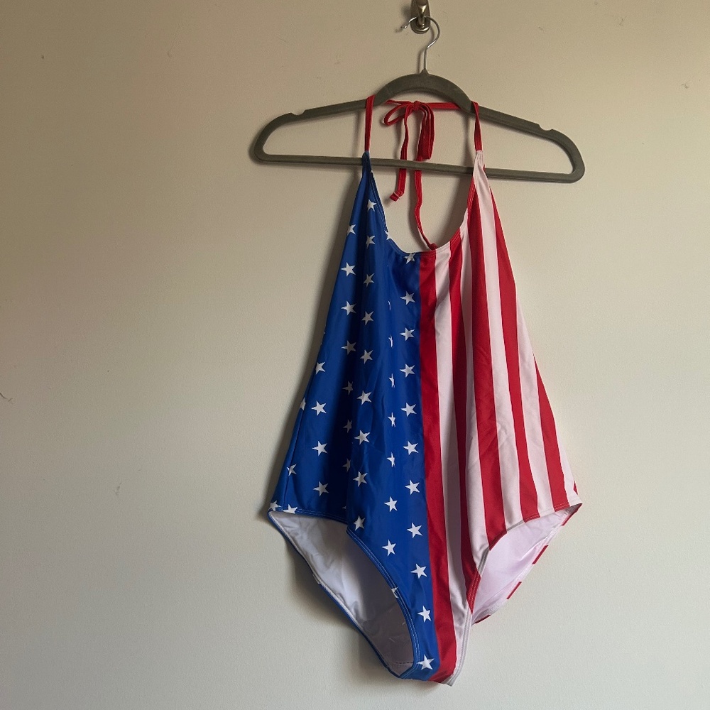 American Flag one piece swimsuit